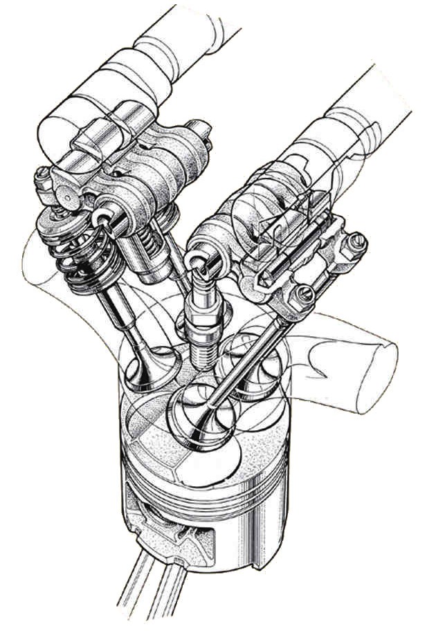 Esboço Motor DOHC VTEC