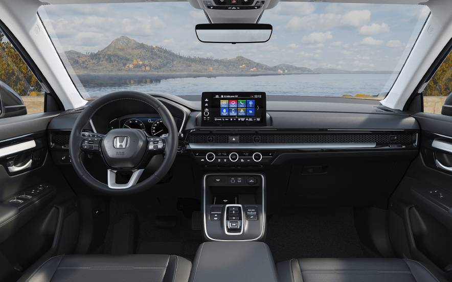 Vista interior do painel de instrumentos da Honda, que integra as principais inovações de tecnologia automóvel.